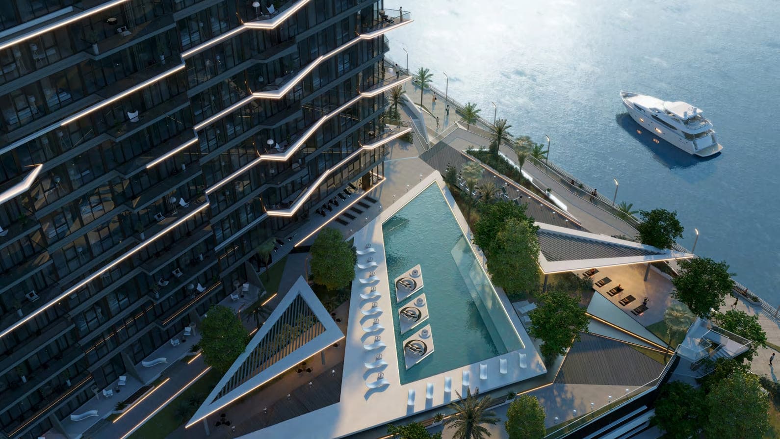 Edge Raha Island amenity Pool - Mina Al Arab, Dubai - by RAK Properties