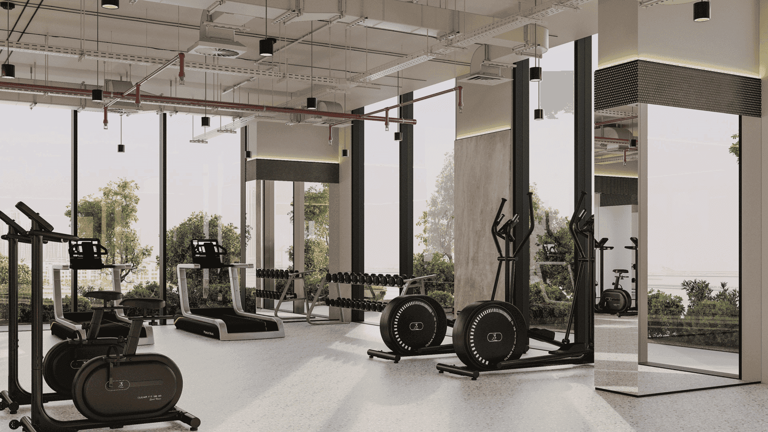 Edgewater Residences 1, 2 and 3 amenity Gym - Dubai Islands, Dubai - by MGS-Development