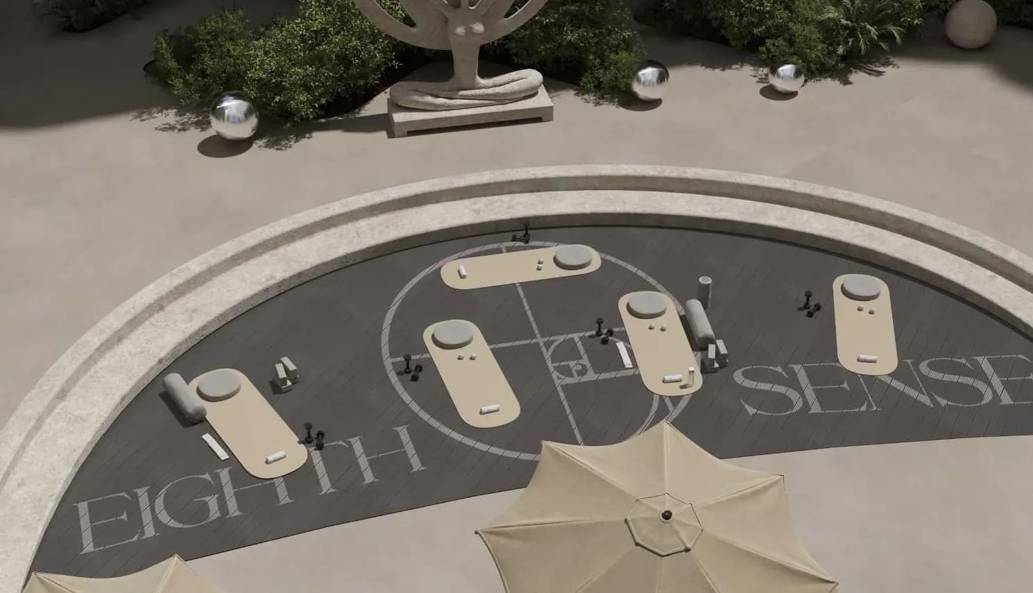 Eighth Sense amenity Yoga Area - Bali, Dubai - by IJI Group