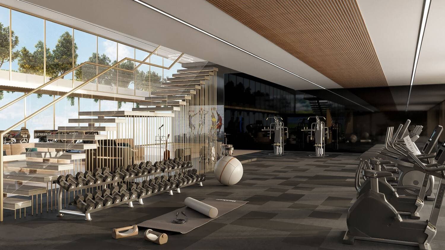 Elano amenity Health Club in Arjan, Dubai, by ORO 24