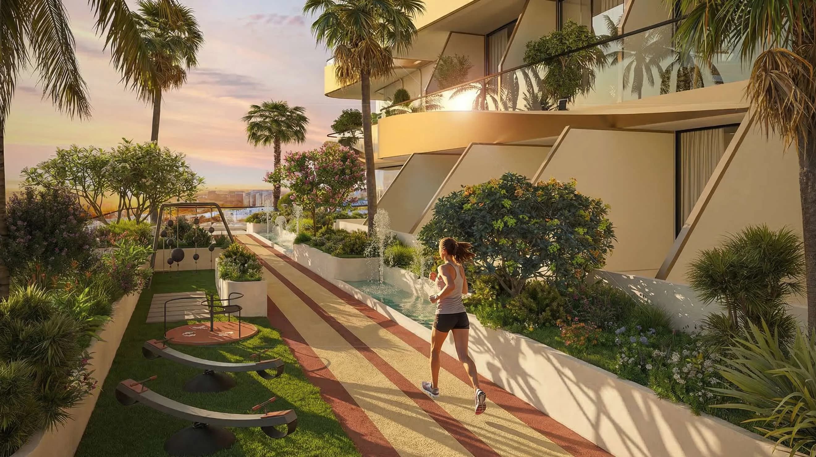 Elanora by Zoya amenity Running Track - Dubai Industrial City, Dubai - by Zoya Developments