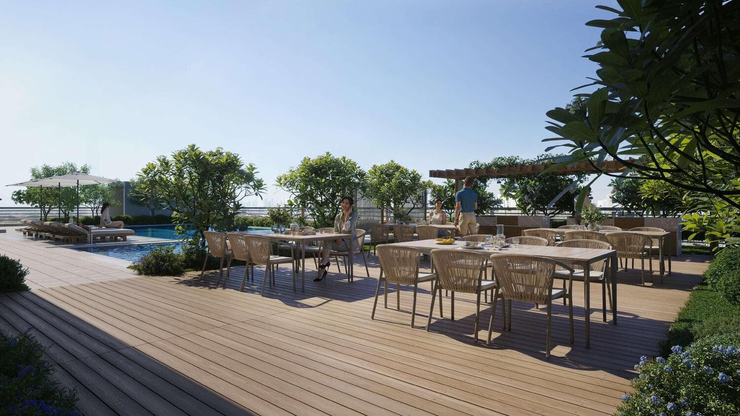 ELAR1S Axis amenity Bbq Area - JVT (Jumeirah Village Triangle), Dubai - by Object 1