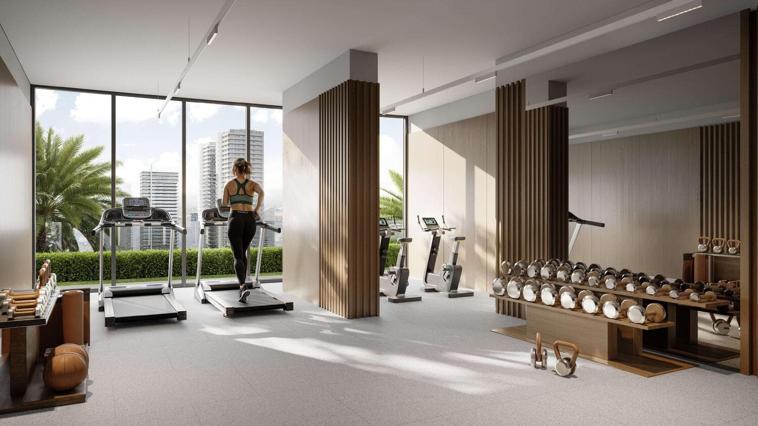 ELAR1S Axis amenity Gym - JVT (Jumeirah Village Triangle), Dubai - by Object 1
