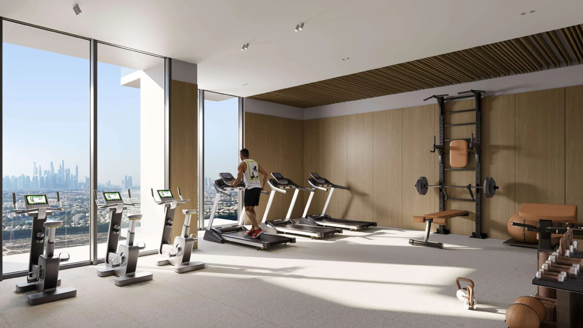 ELAR1S Rise amenity Gym in Jumeirah Village Circle, Dubai, by Object 1