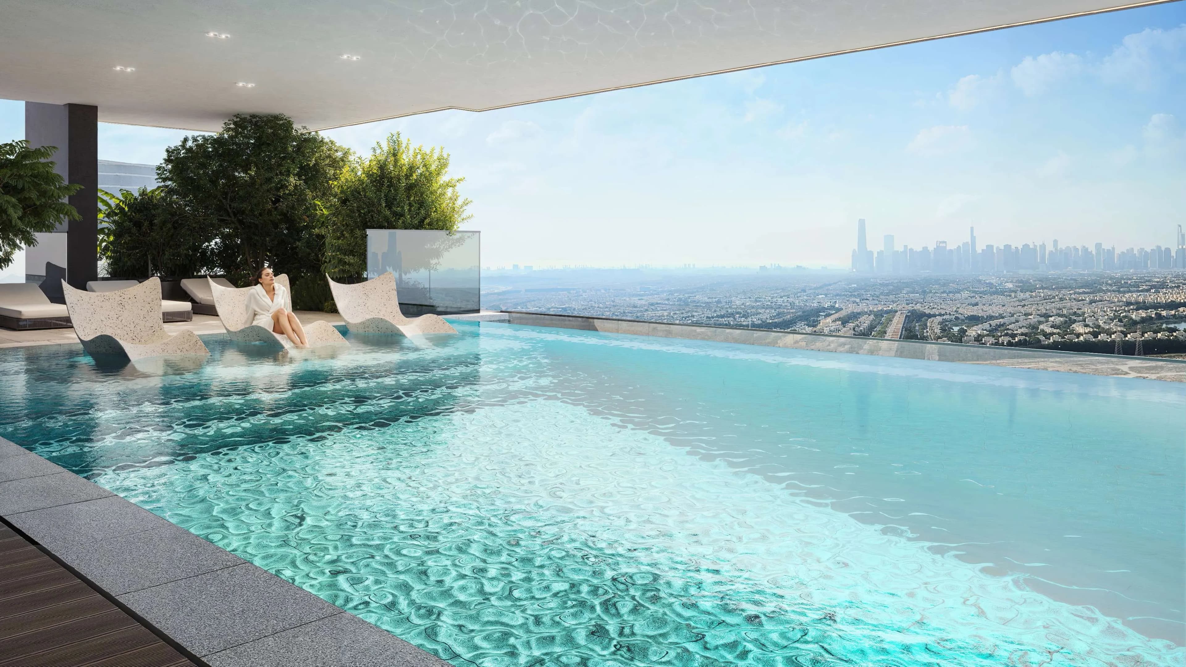 ELAR1S Rise amenity Swimming Pool - Jumeirah Village Circle, Dubai - by Object 1