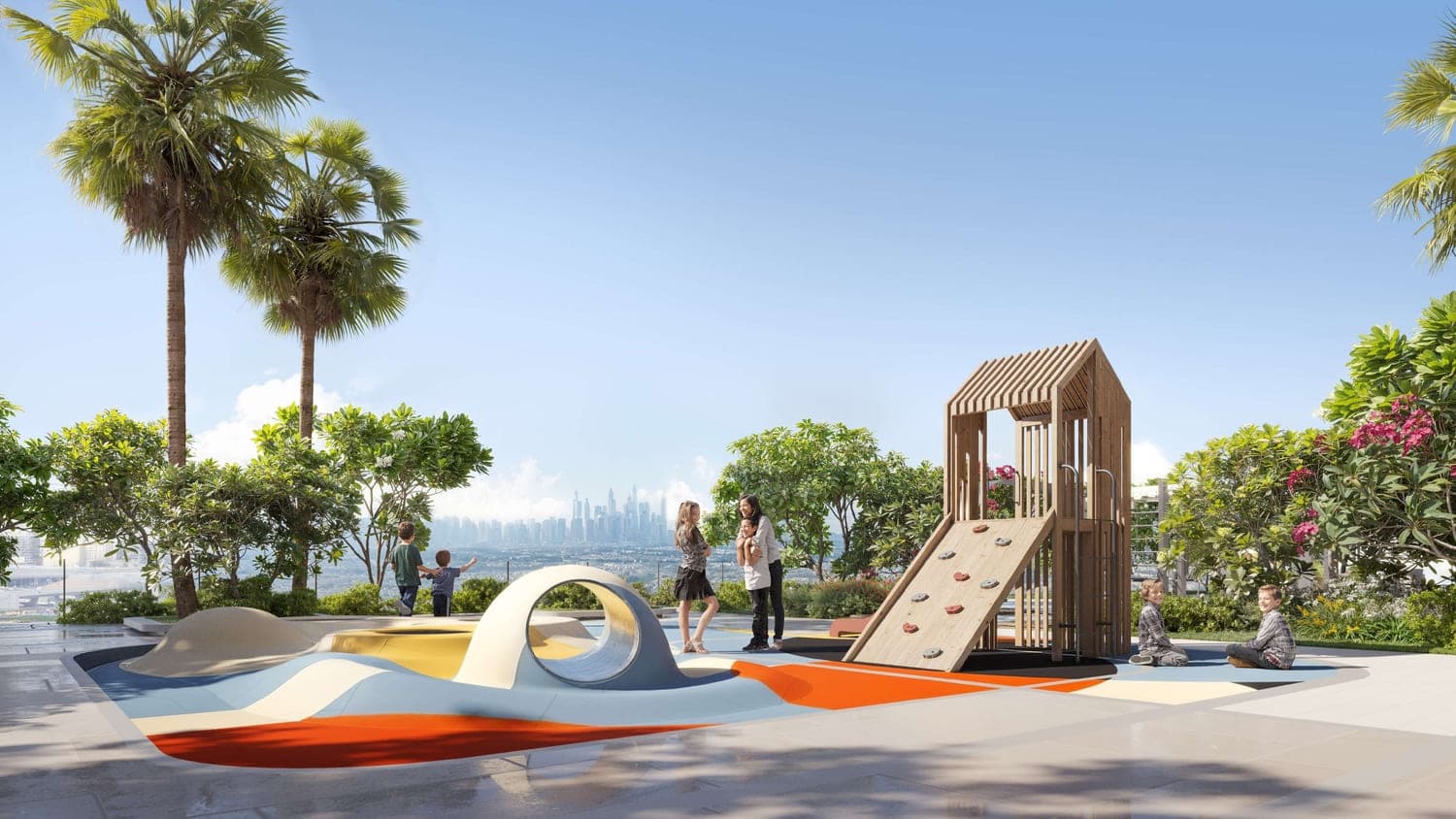 ELAR1S Sky amenity Outdoor Kids Play Area - JVT (Jumeirah Village Triangle), Dubai - by Object 1