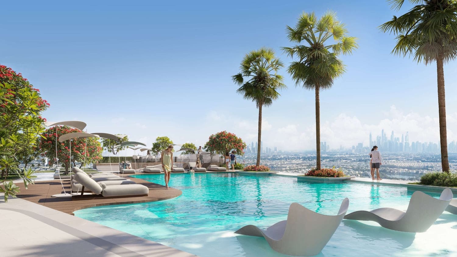 ELAR1S Sky amenity Swimming Pool - JVT (Jumeirah Village Triangle), Dubai - by Object 1
