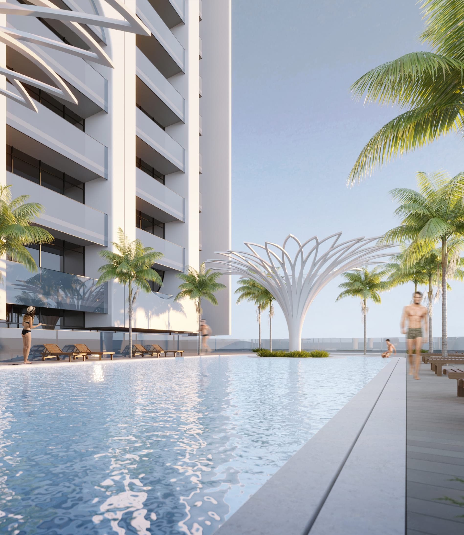 Elbrus amenity Swimming Pool - JVT (Jumeirah Village Triangle), Dubai - by Tiger Group