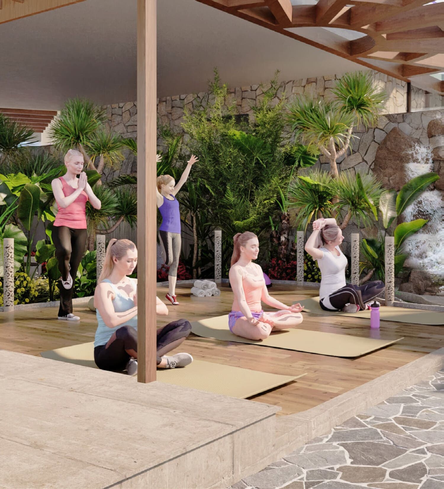 Electra Acube amenity Yoga Area - JVC (Jumeirah Village Circle), Dubai - by Acube Developments