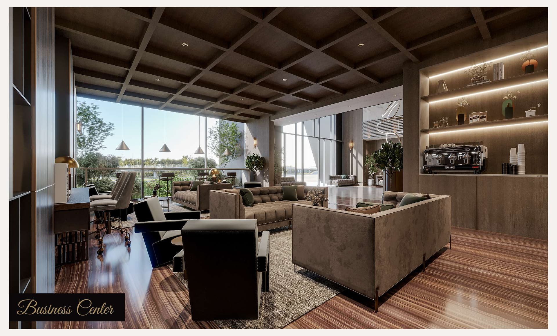 Elevate amenity Business Center in Arjan, Dubai, by Prescott