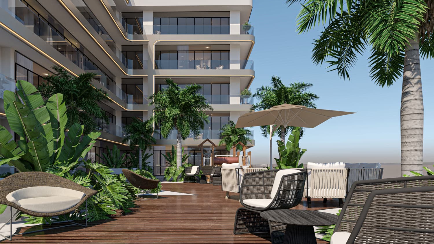 Elevia Residences amenity Common Area in Dubai International City, Dubai, by Valores Property Development LLC