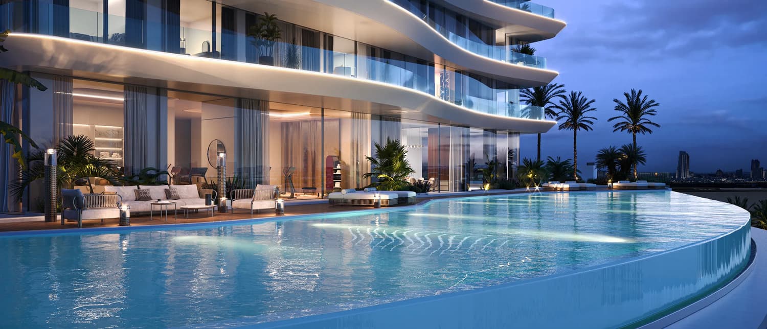 Elie Saab Waterfront amenity Swimming Pool - Al Reem Island, Abu Dhabi, Dubai - by Ohana Developments