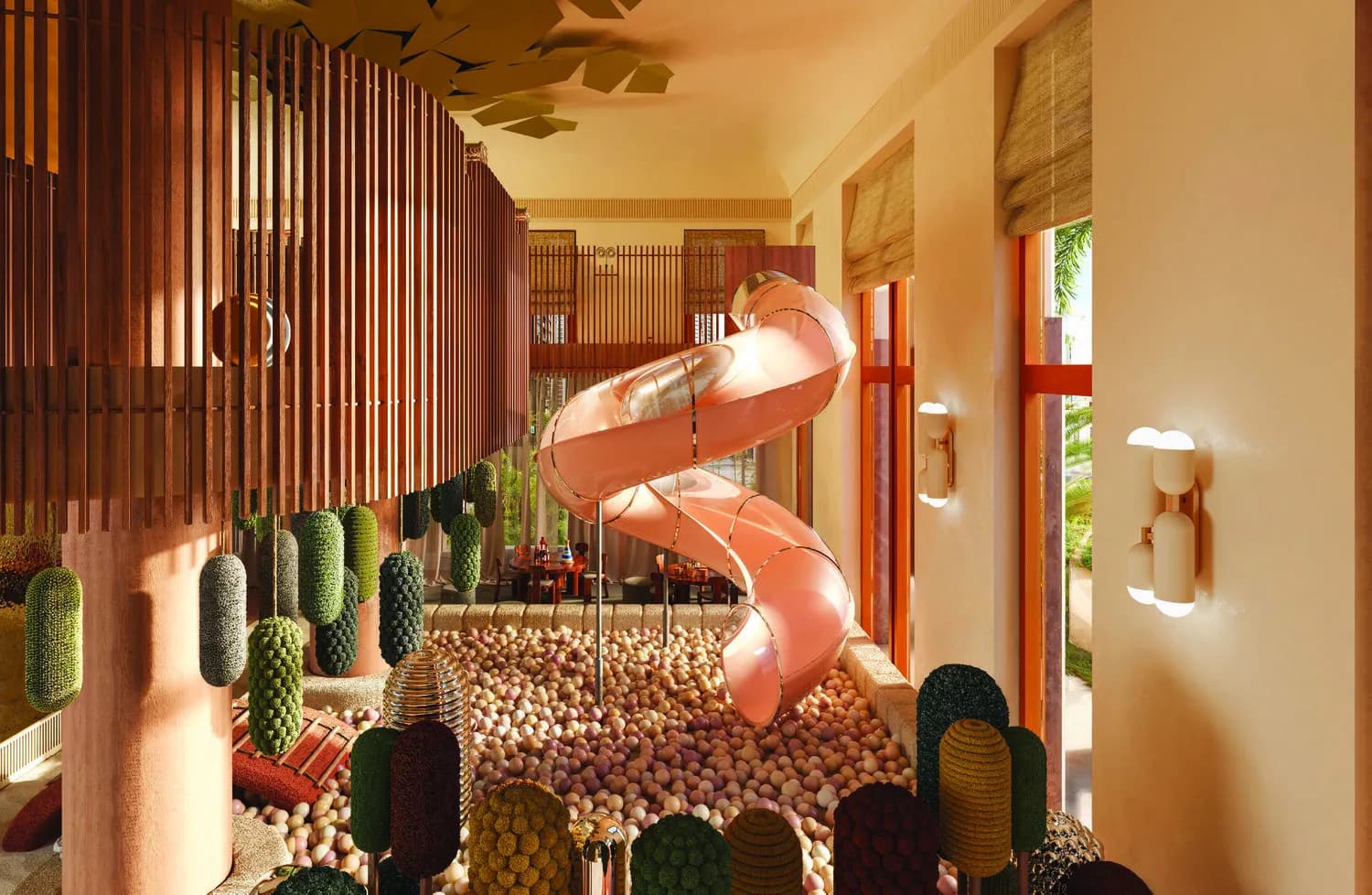 Elire Managed by LUX amenity Indoor & Outdoor Kids' Area - Business Bay, Dubai - by Qube Development