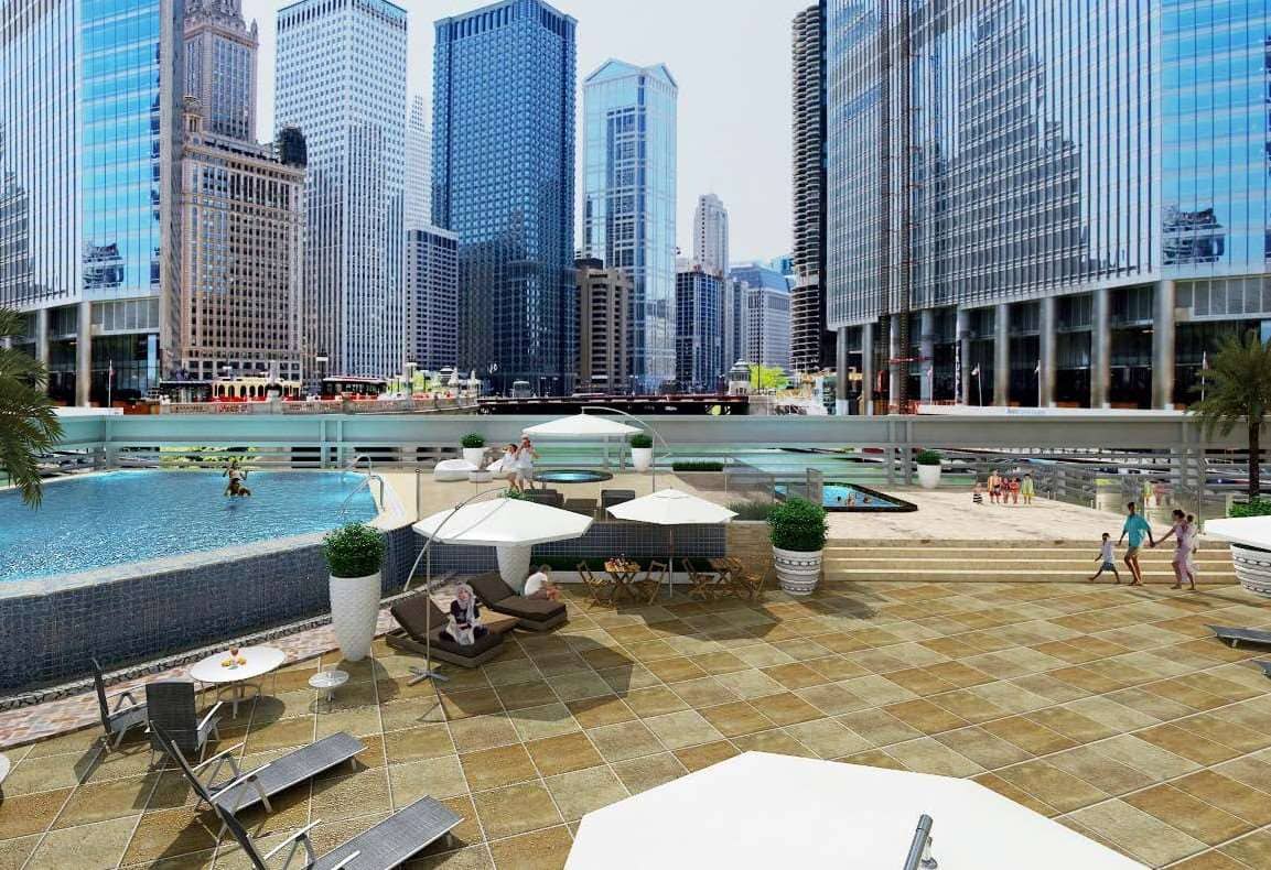 Elite DownTown Residence amenity Outdoor Jaccuzi in Downtown Dubai, Dubai, by Triplanet Ranger Development