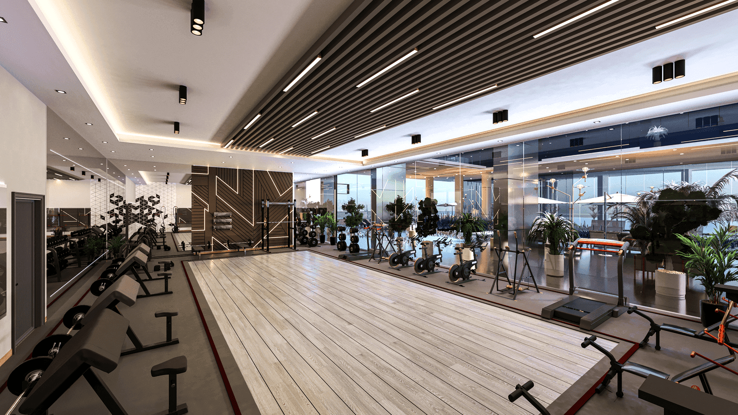 Elitz 2 amenity Gym - JVC (Jumeirah Village Circle), Dubai - by Danube