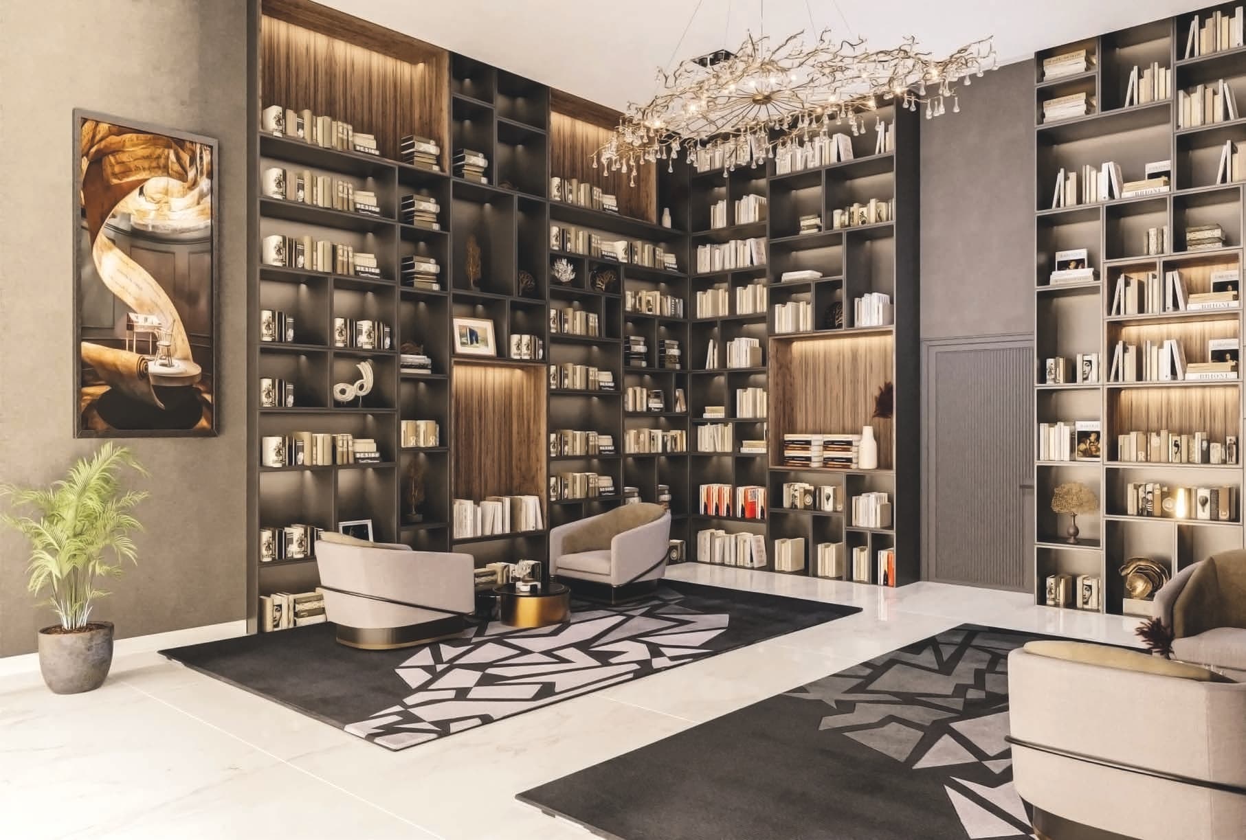 Elitz 2 amenity Library - JVC (Jumeirah Village Circle), Dubai - by Danube
