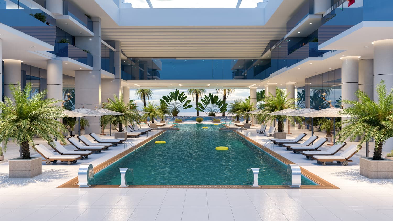 Elitz 2 amenity Swimming Pool - JVC (Jumeirah Village Circle), Dubai - by Danube
