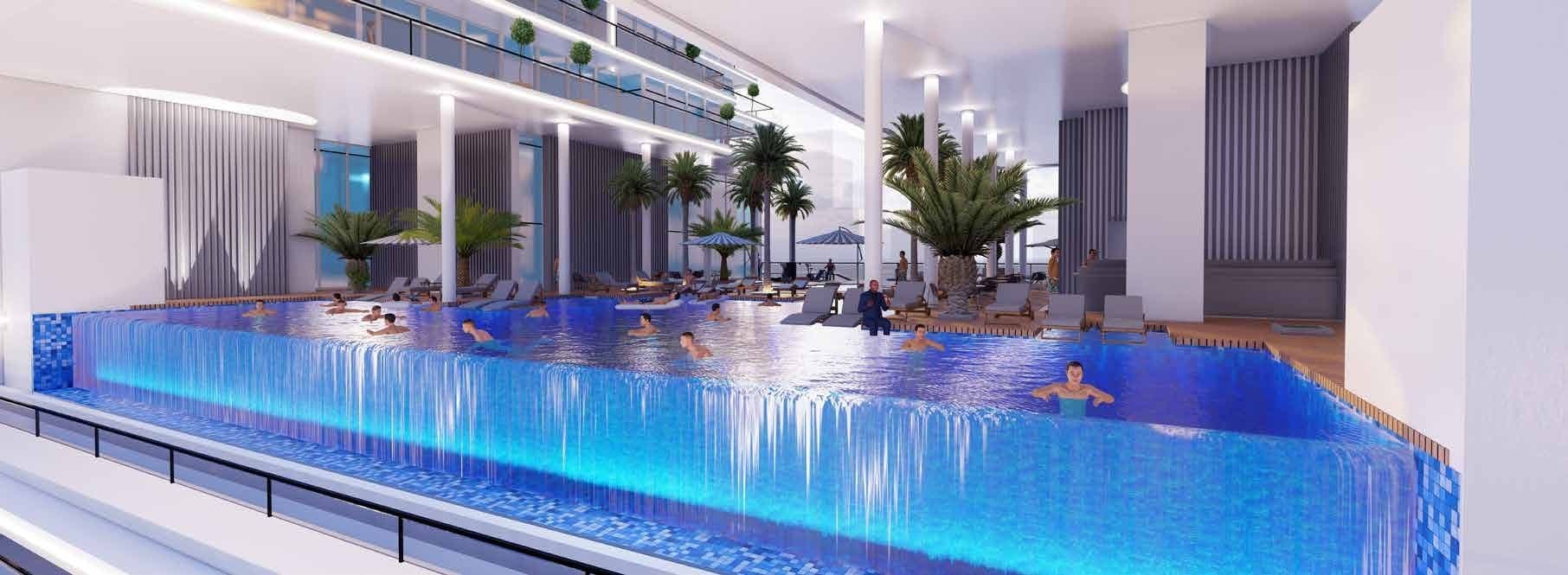 Elitz amenity Adults Infinity Pool in JVC (Jumeirah Village Circle), Dubai, by Danube