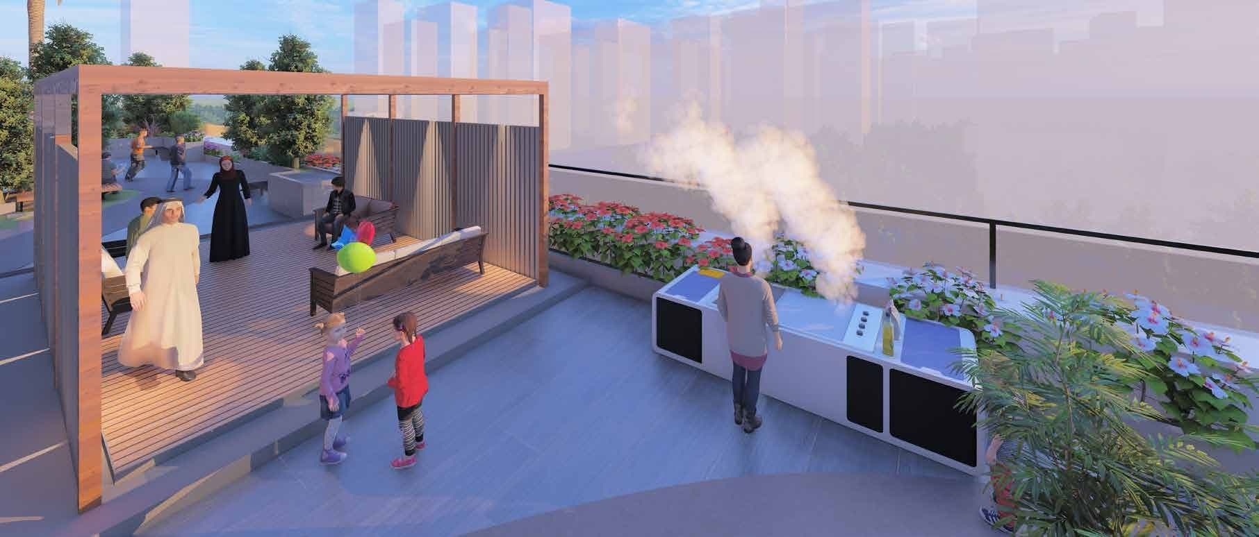 Elitz amenity Outdoor Cabanas With Barbeque Area in JVC (Jumeirah Village Circle), Dubai, by Danube