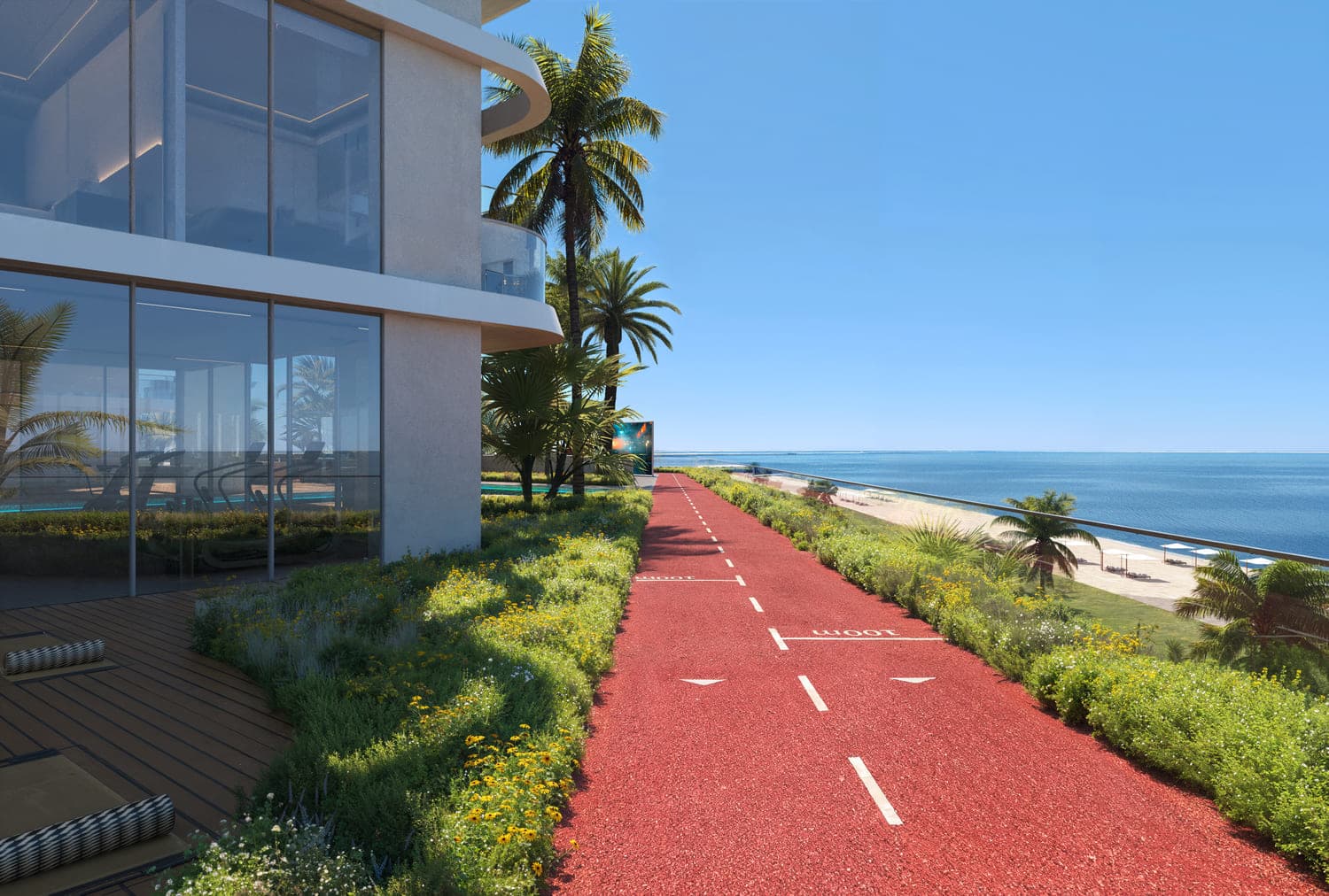 Elle Residences amenity Jogging Track - Dubai Islands, Dubai - by ANAX Developments