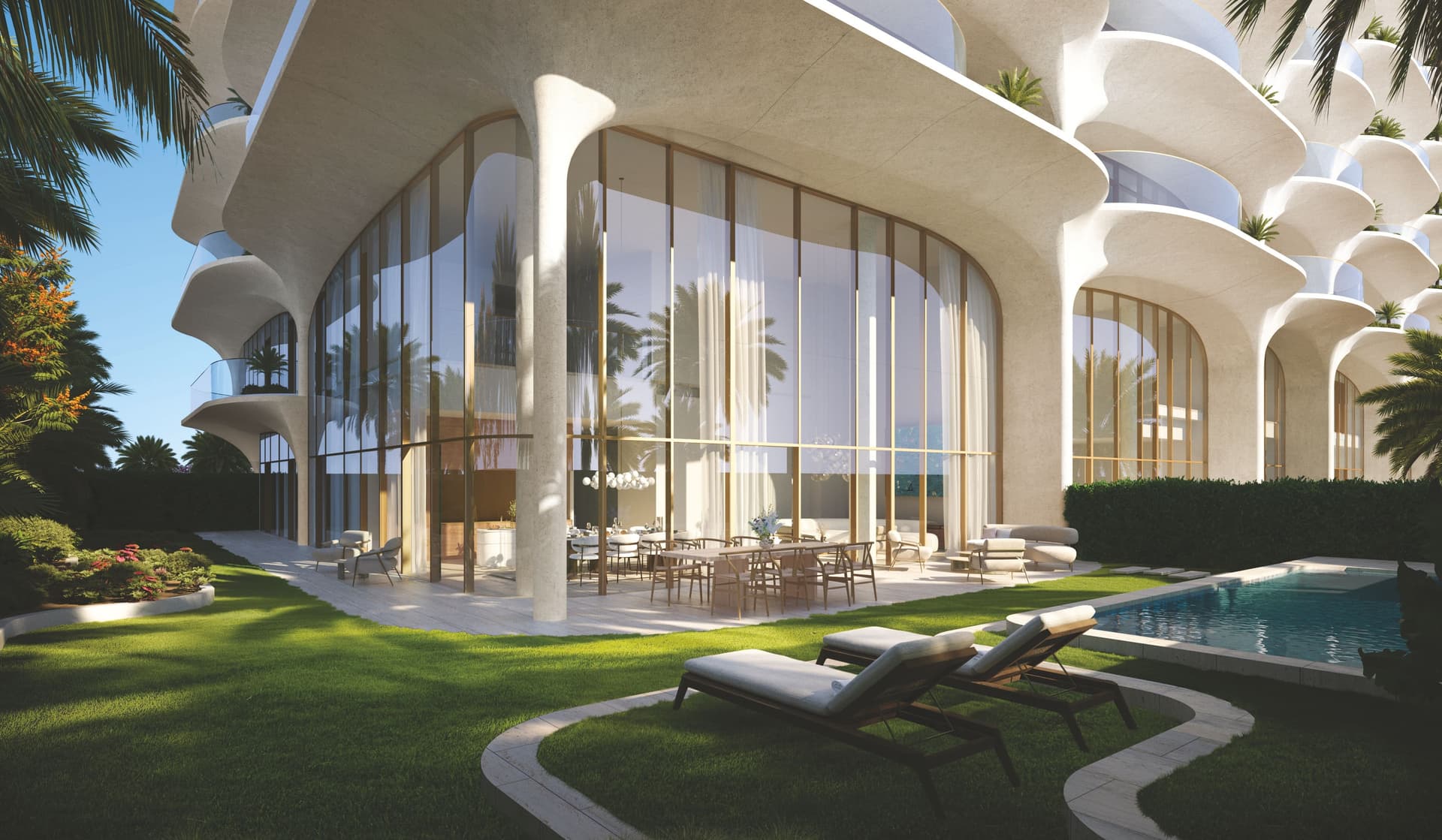 Ellington Ocean House amenity Outdoor Seating Areas in Palm Jumeirah, Dubai