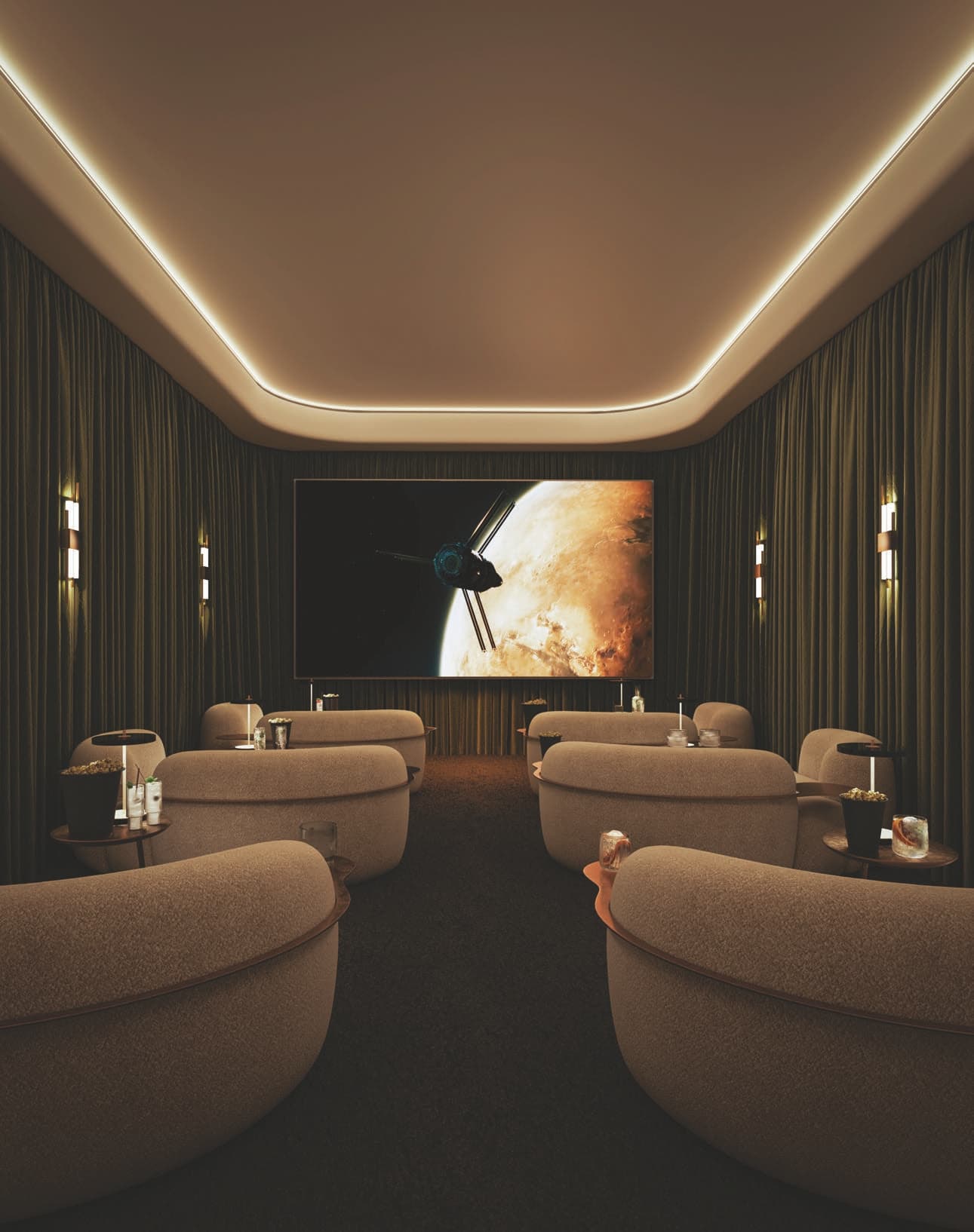 Ellington Ocean House amenity Movie-Theatre in Palm Jumeirah, Dubai
