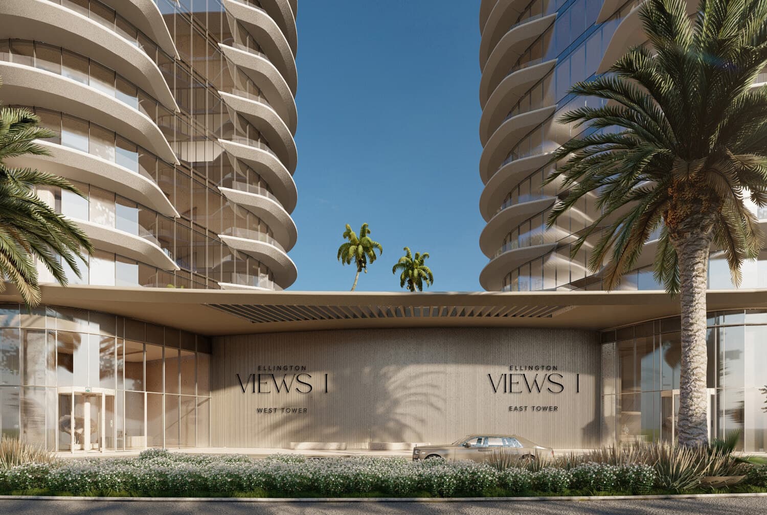 Ellington Views I and II exterior view - Al Jazeera Al Hamra, Dubai - by Ellington