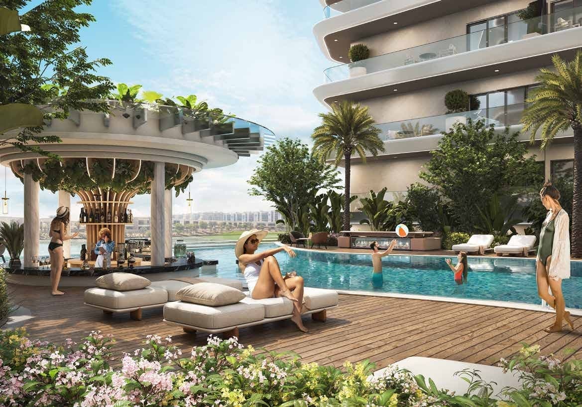 Elo 2 and 3 Damac amenity Swim-Up Bar - Damac Hills 2, Dubai - by DAMAC