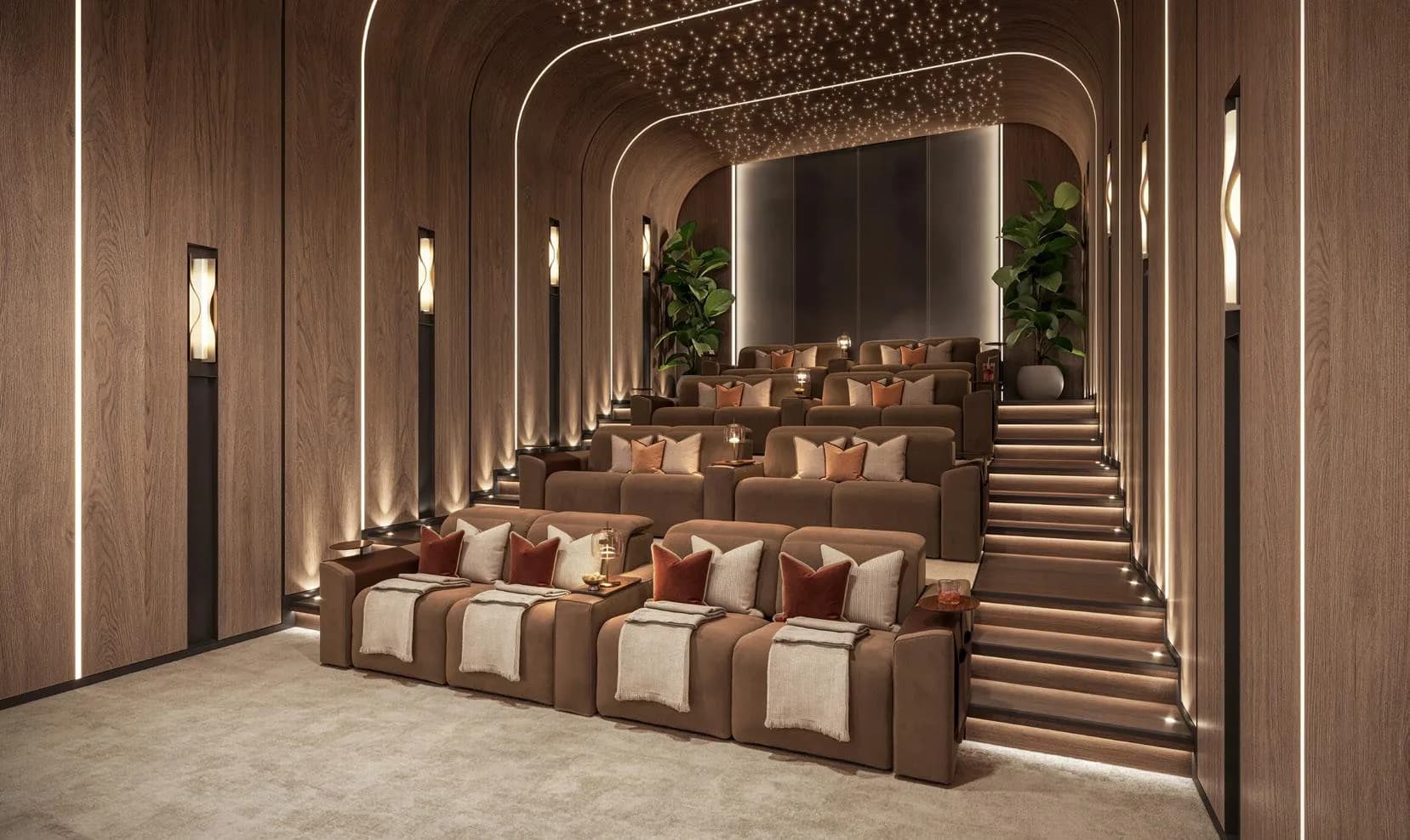 Eltiera Views amenity Cinema Room - Emirates Hills, Dubai - by Ellington