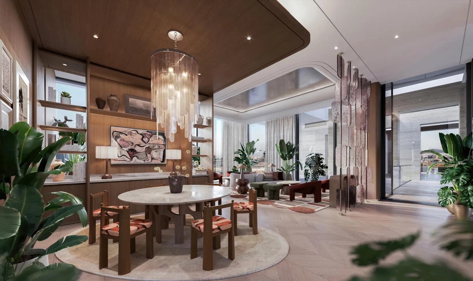 Eltiera Views amenity Clubhouse Lounge - Emirates Hills, Dubai - by Ellington