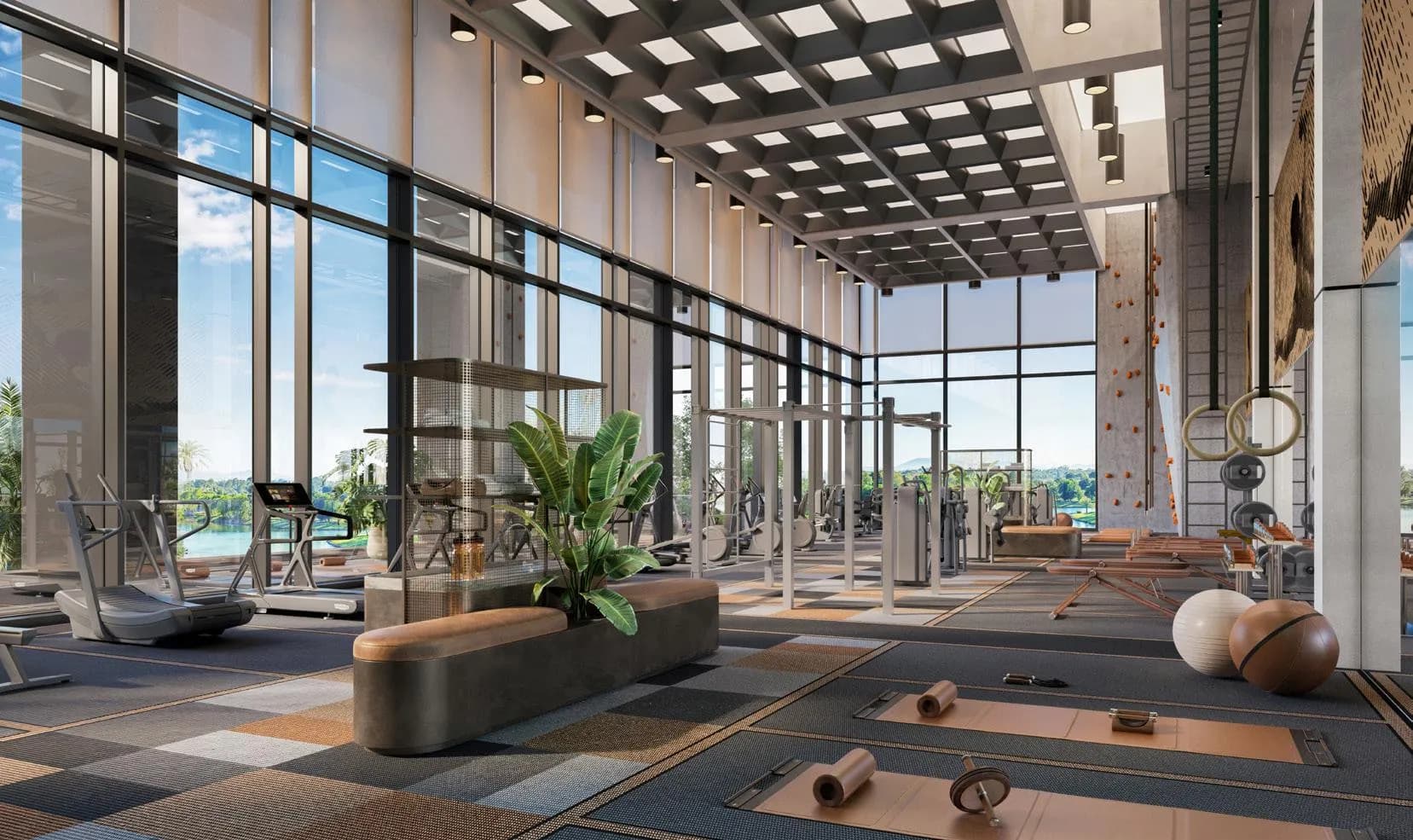 Eltiera Views amenity Fitness Studio - Emirates Hills, Dubai - by Ellington