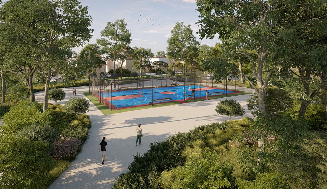 Elwood amenity Basketball Court - The Valley, Dubai - by Sobha