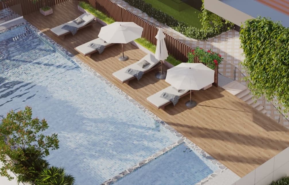 Emerald Vision Tower amenity Swimming Pool - JVT (Jumeirah Village Triangle), Dubai - by Vision Avenue Homes