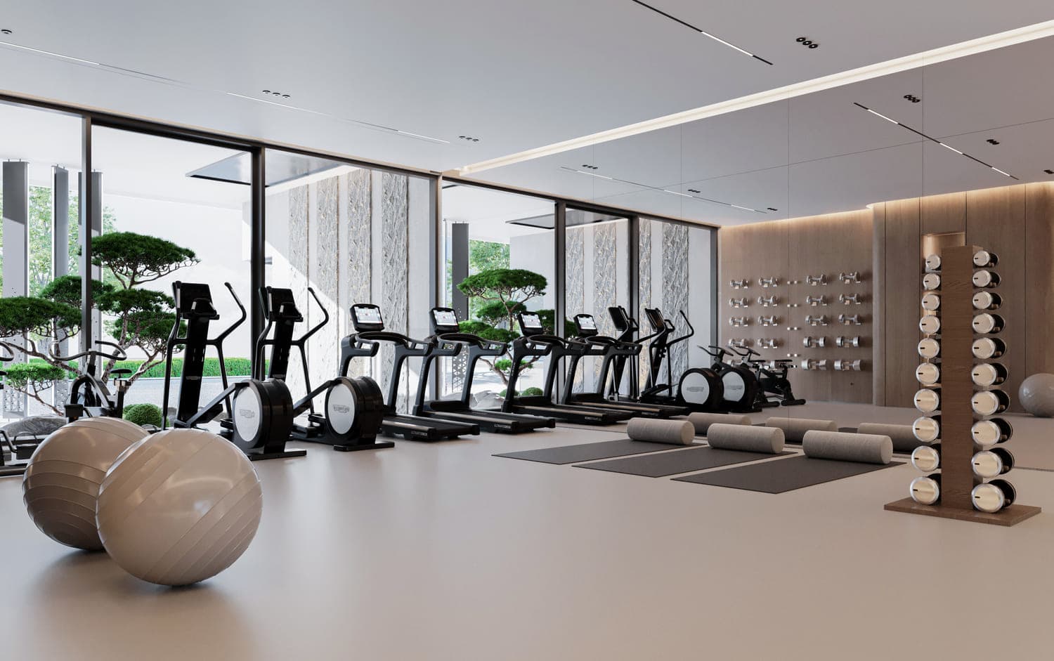 Emerge Residences amenity Smart Gym With Integrated Tech For Interactive Work Outs - Meydan (Nad Al Sheba 1), Dubai - by Elysian Developments