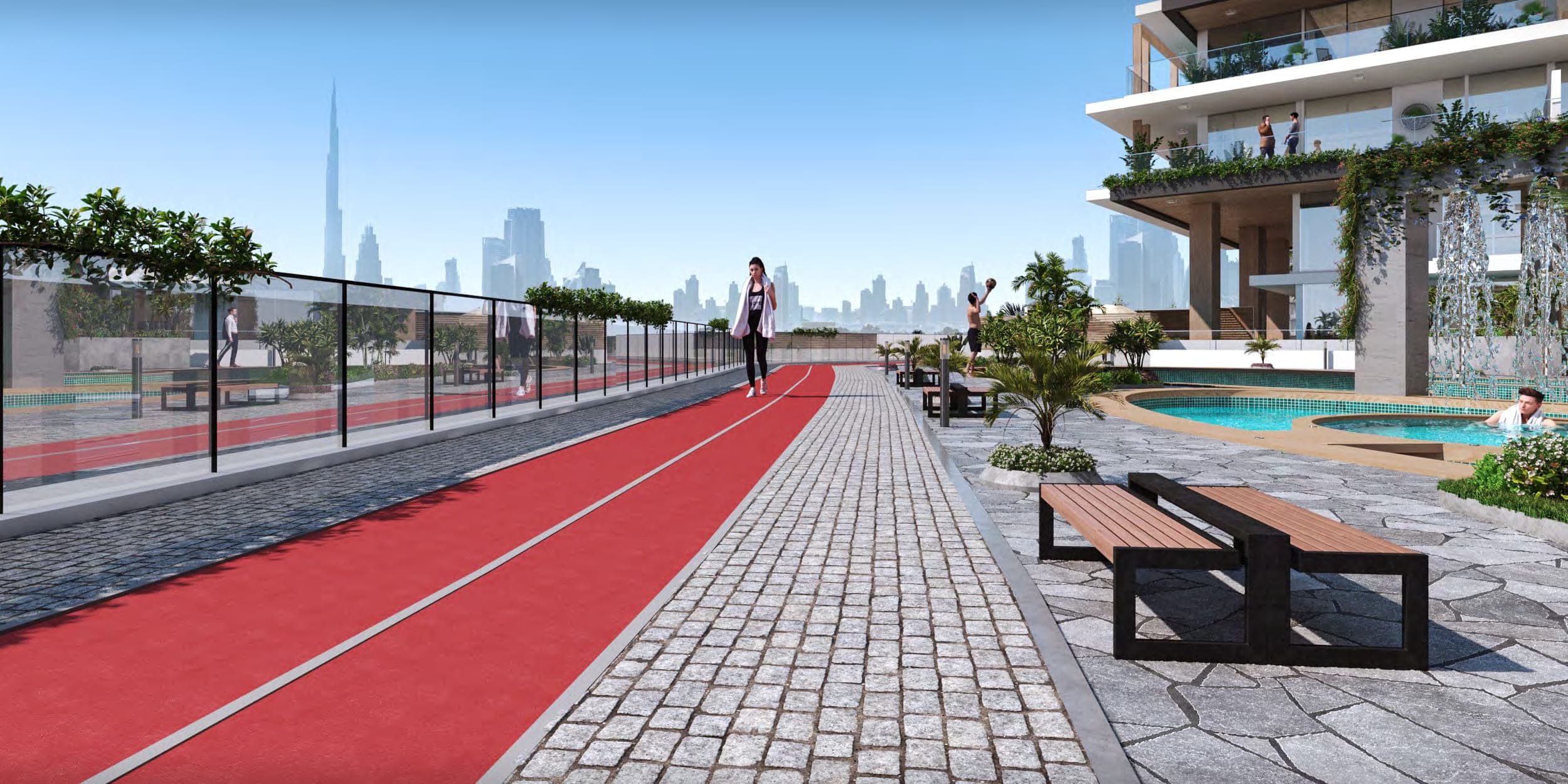 Empire Estates amenity Jogging Tracks - Arjan, Dubai - by Empire Developments