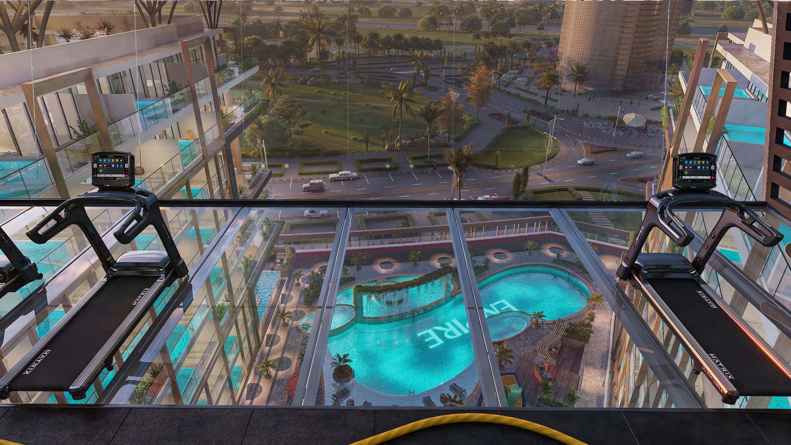 Empire Estates amenity Sky Gym - Arjan, Dubai - by Empire Developments