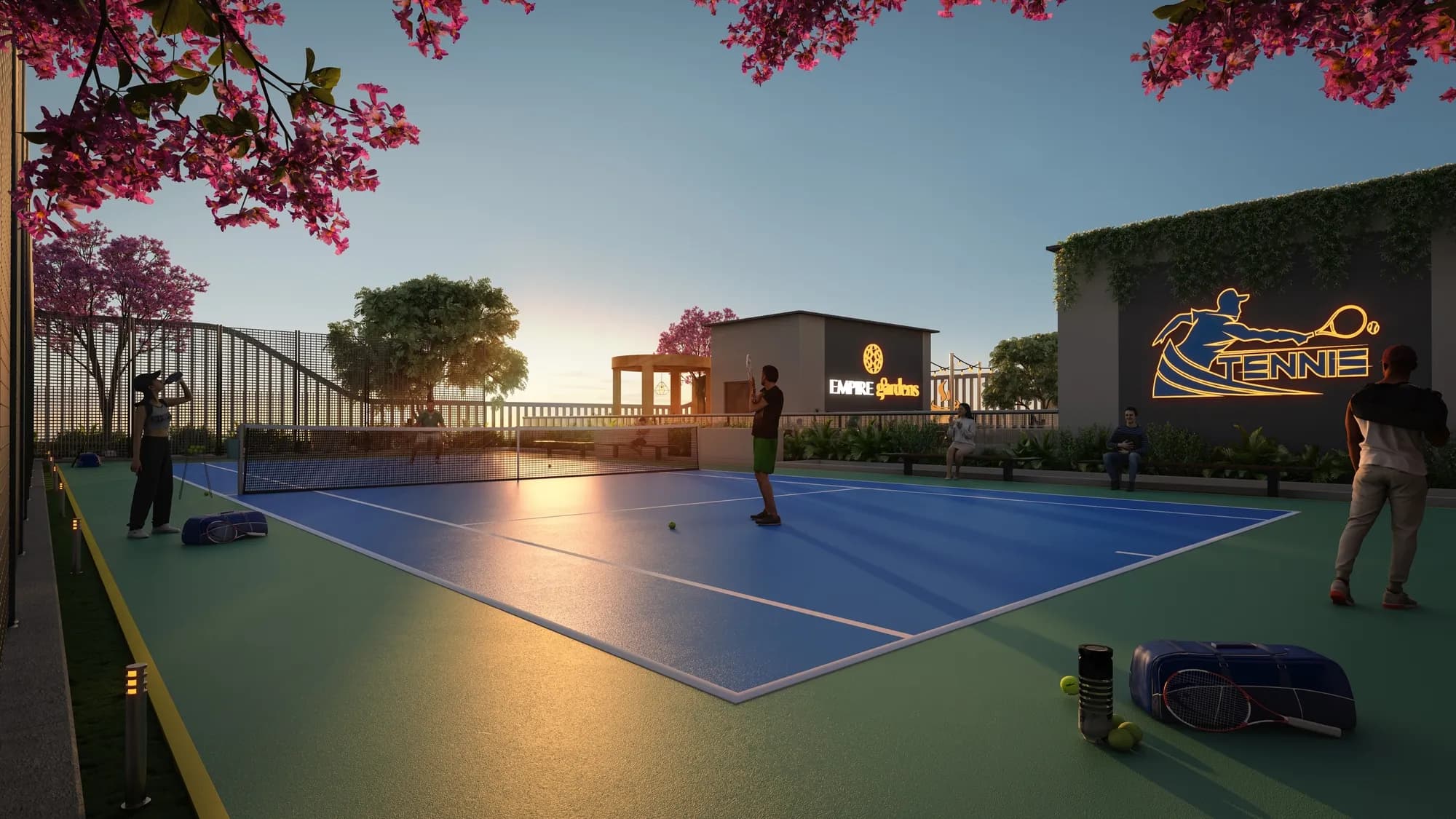 Empire Gardens amenity Padel Tennis Court - Dubailand Residence Complex, Dubai - by Empire Developments