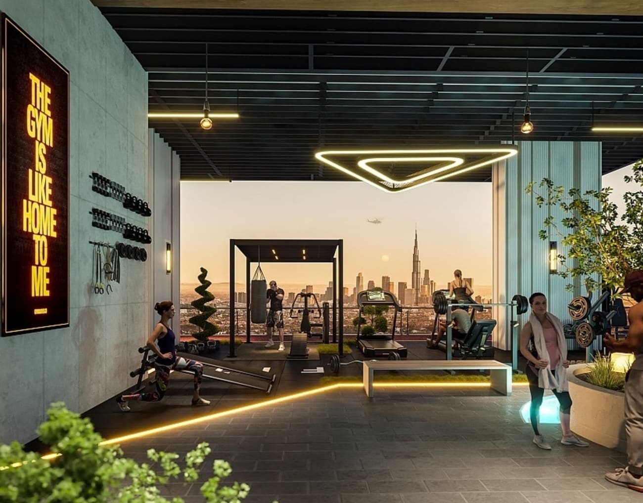 Empire Lake Views amenity Gym - Wadi Al Safa 2, Dubai - by Empire Developments