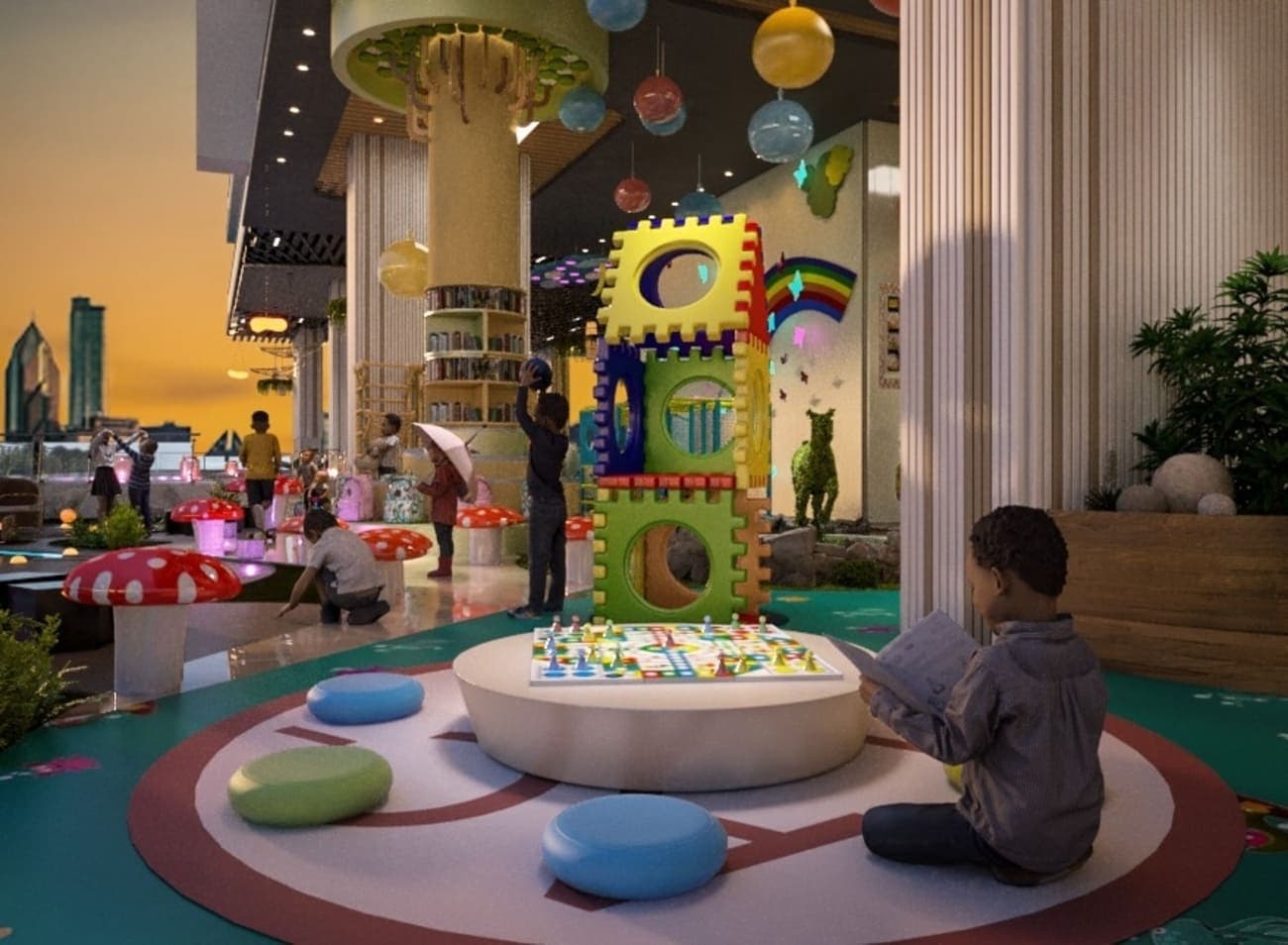 Empire Lake Views amenity Kids Play Area - Wadi Al Safa 2, Dubai - by Empire Developments