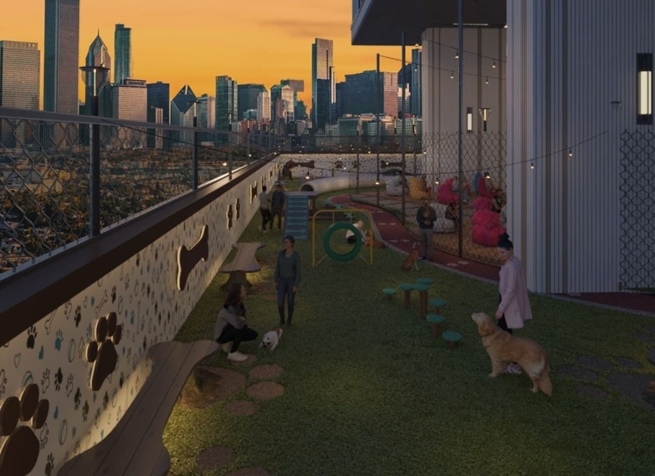 Empire Lake Views amenity Pet Park - Wadi Al Safa 2, Dubai - by Empire Developments