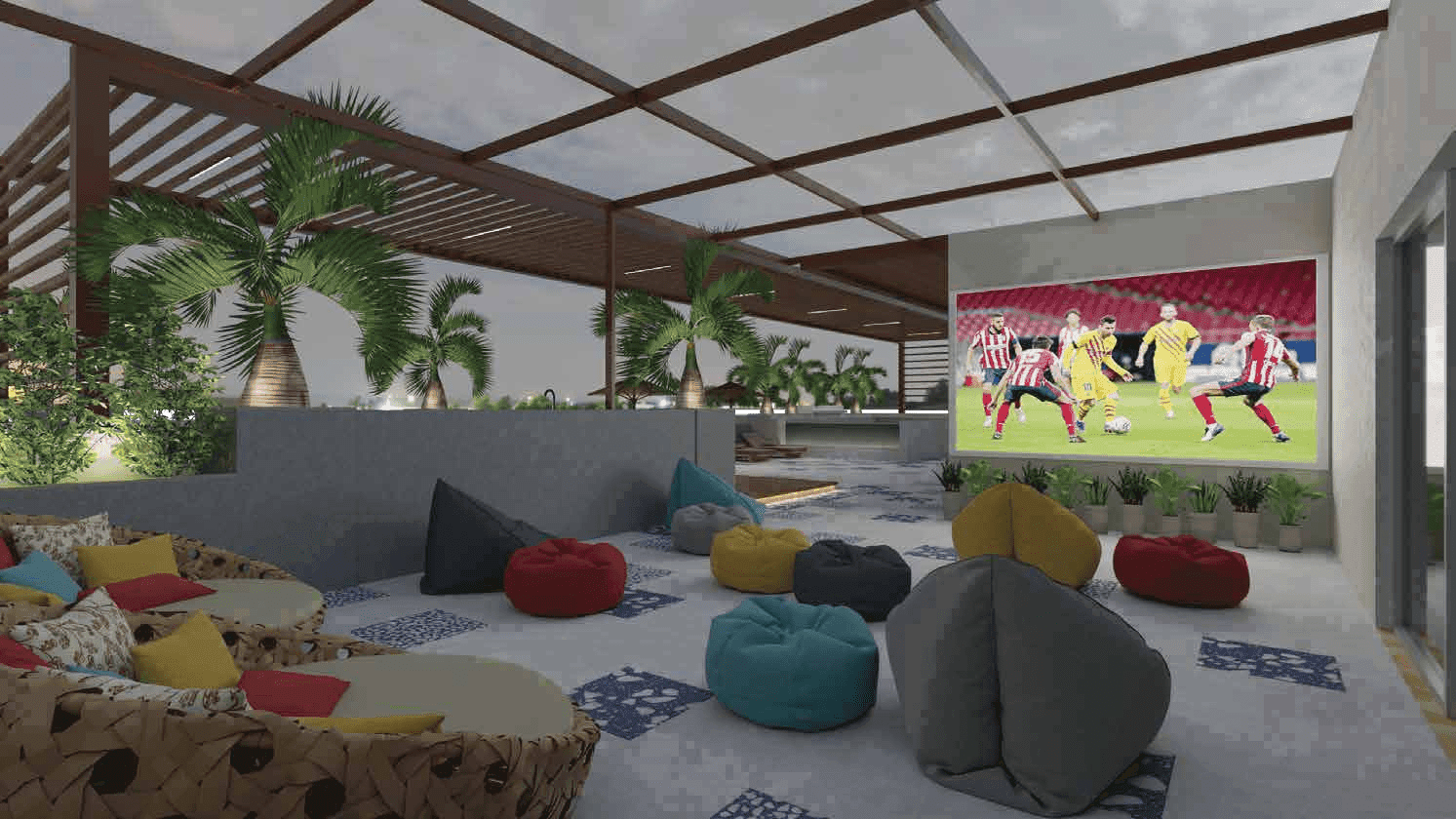 Empire Residences amenity Roof Top Cinema - JVC (Jumeirah Village Circle), Dubai - by Peace Homes Development
