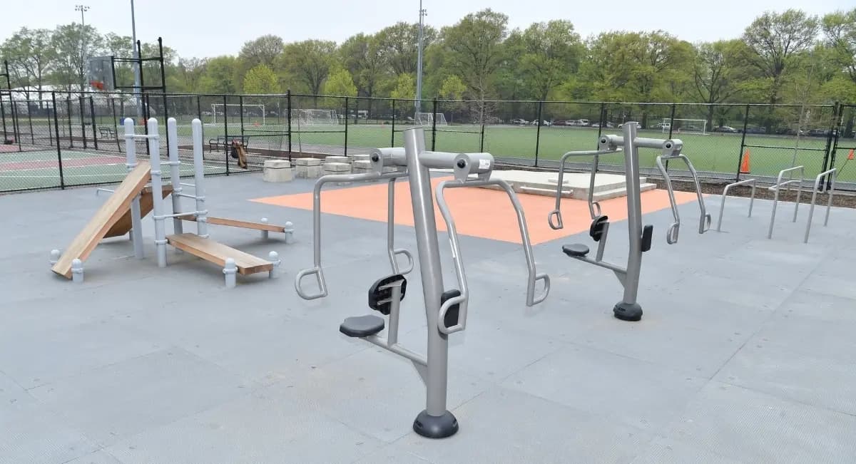 Enaya Residences amenity Outdoor Fitness Area - JVT (Jumeirah Village Triangle), Dubai - by DV8 Developers
