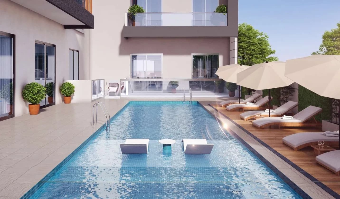 Enaya Residences amenity Swimming Pool - JVT (Jumeirah Village Triangle), Dubai - by DV8 Developers