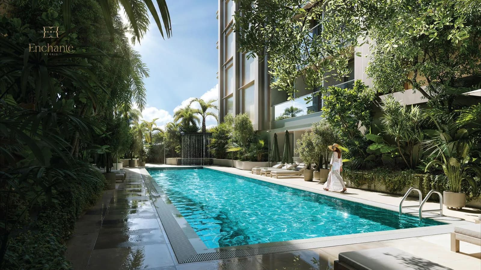 Enchante amenity Swimming Pool in Arjan, Dubai, by Grid Properties