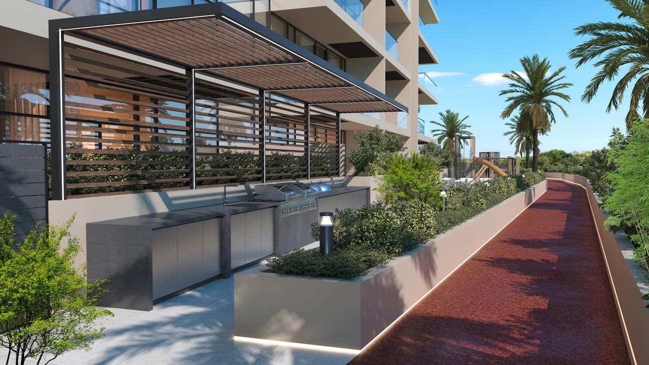 Enqlave by Aqasa amenity Barbeque Area - Discovery Gardens, Dubai - by Aqasa Developers