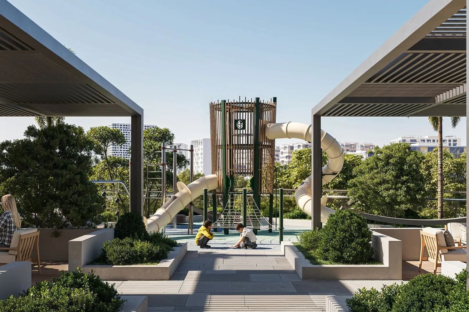 Enre Residence by Imtiaz amenity Kids' Play Area - Dubai South, Dubai - by Imtiaz Development