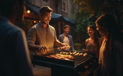 Enso Jade amenity Bbq Lawns - Al Satwa, Dubai - by Enso Delevopment
