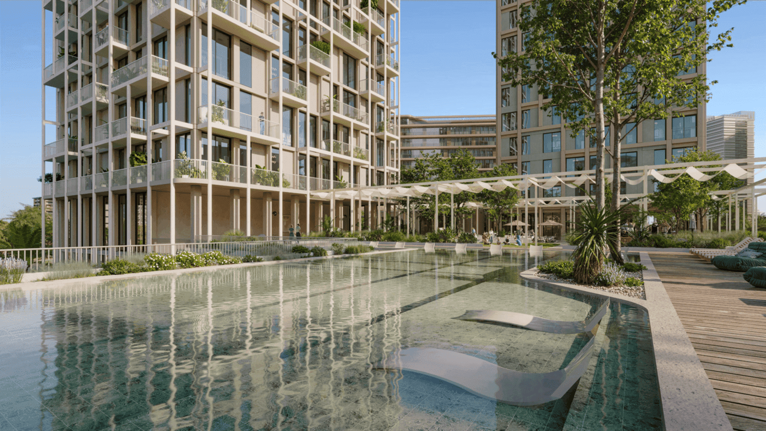 Enta Residences amenity Swimming Pool - Mina Al Arab, Dubai - by RAK Properties
