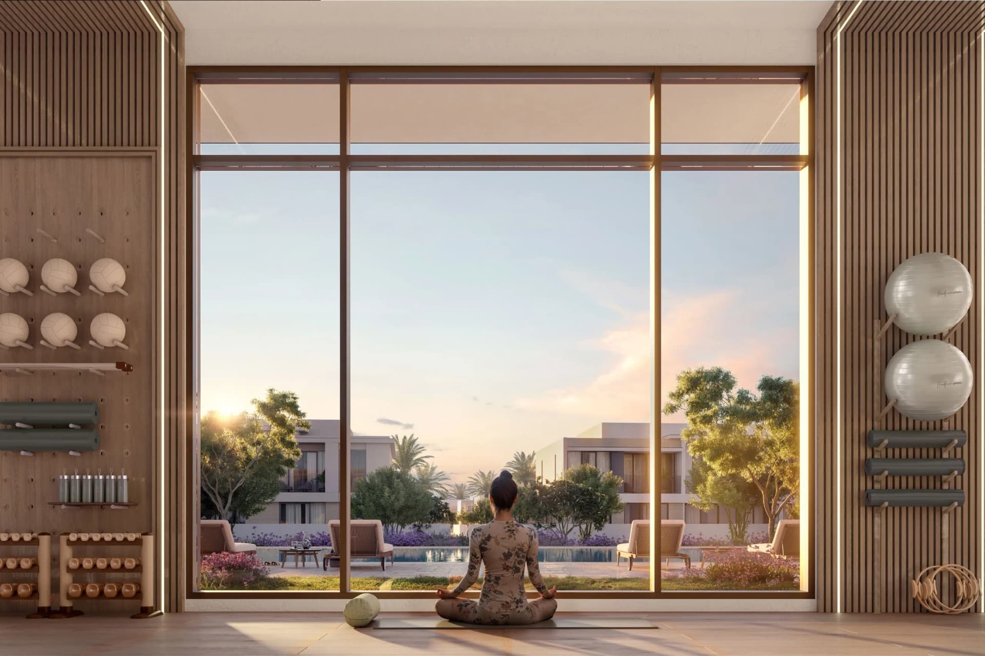 Equiterra amenity Yoga Area in Dubai Investments Park, Dubai, by Emaar