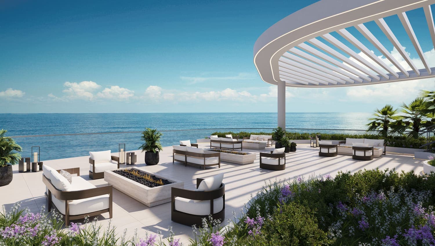 Esme Beach Residences amenity Rooftop Resident Lounge - Dubai Islands, Dubai - by Elysian Developments